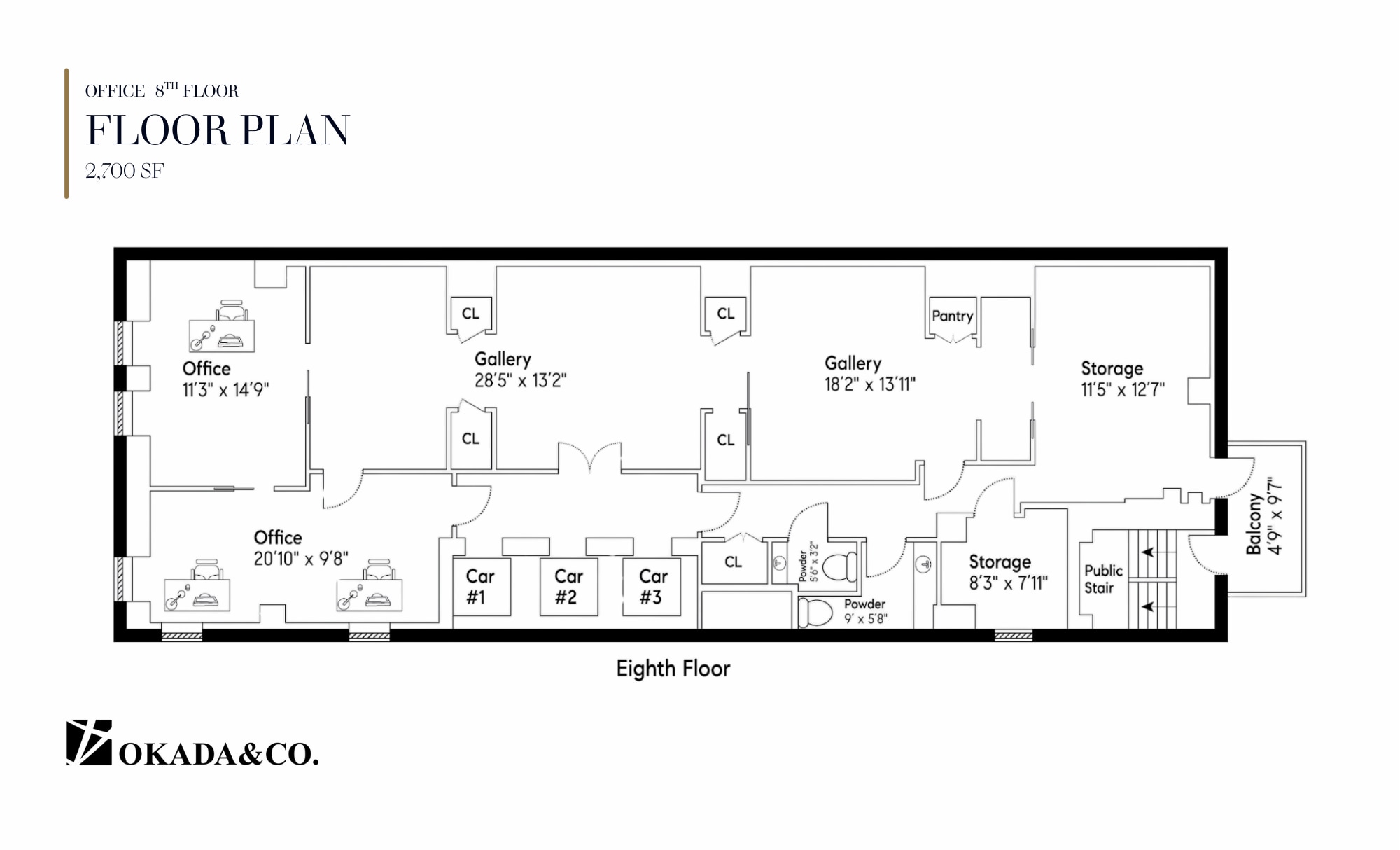 5 E 57th St, New York, NY à louer Plan d’étage- Image 1 de 5