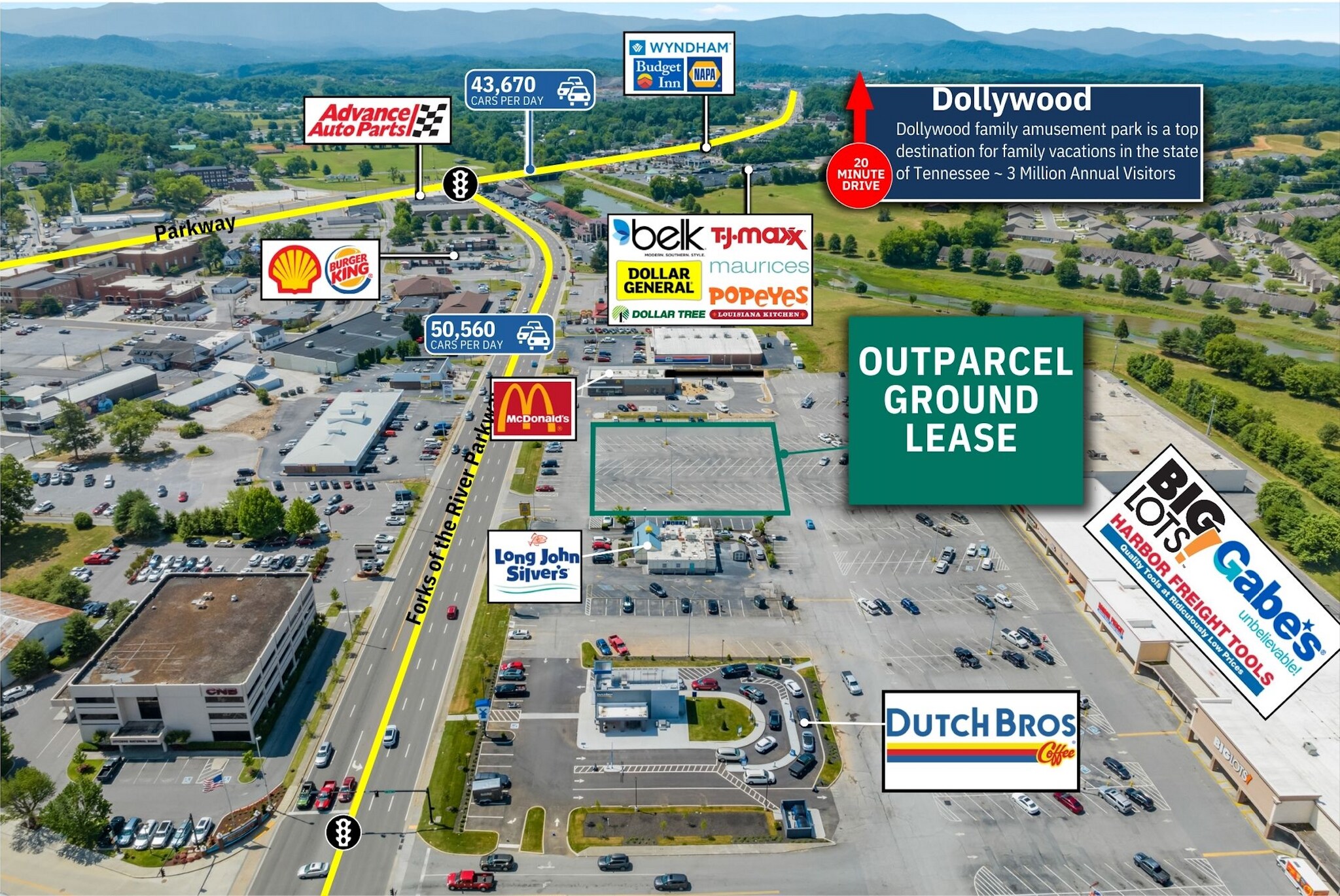 Forks of the River Pkwy, Sevierville, TN for lease Building Photo- Image 1 of 6