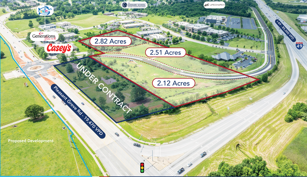 2821 W Pleasant Grove Rd, Rogers, AR à vendre - Photo du bâtiment - Image 2 de 7