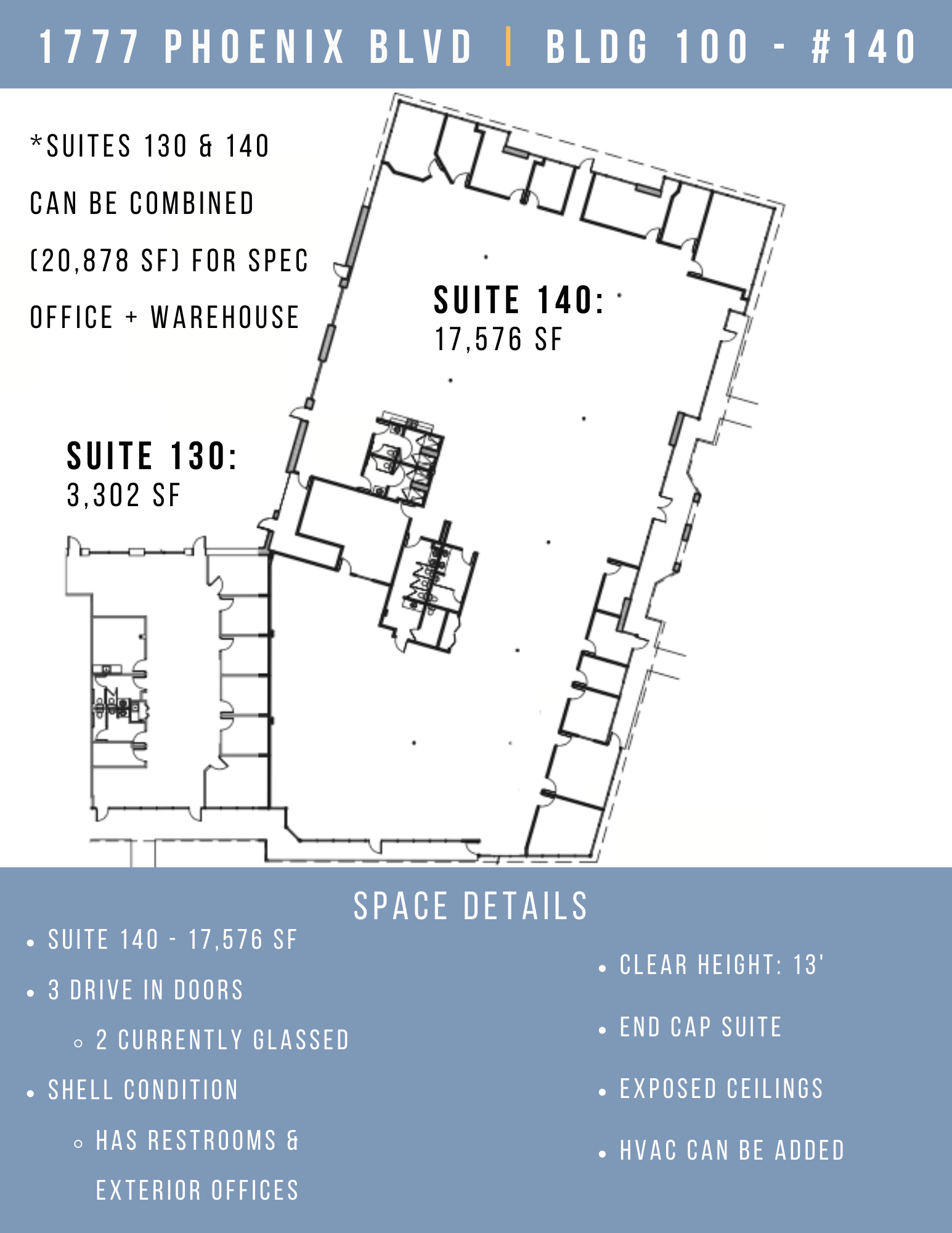 1688 Phoenix Pky, College Park, GA for lease Floor Plan- Image 1 of 1