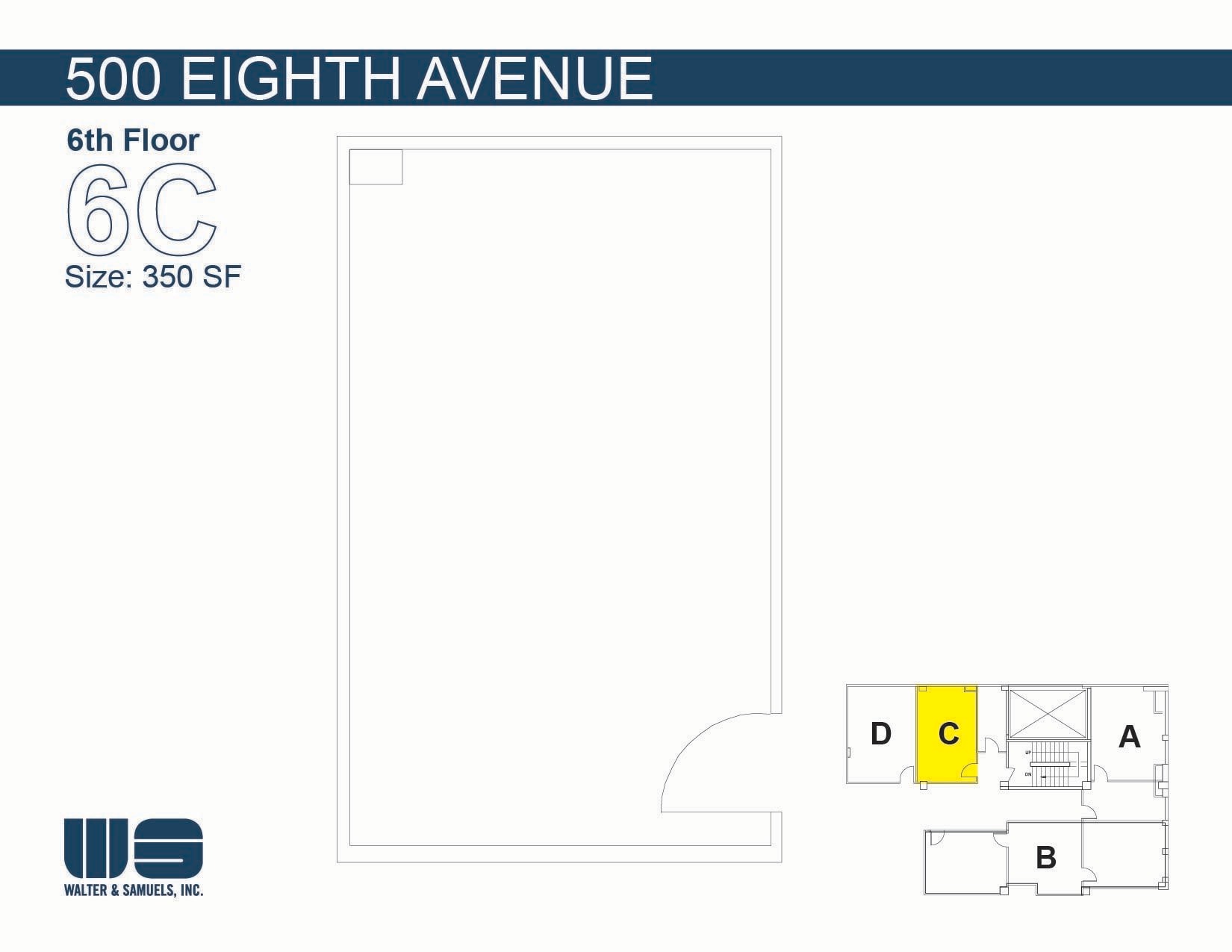 500 Eighth Ave, New York, NY à louer Plan d’étage- Image 1 de 1