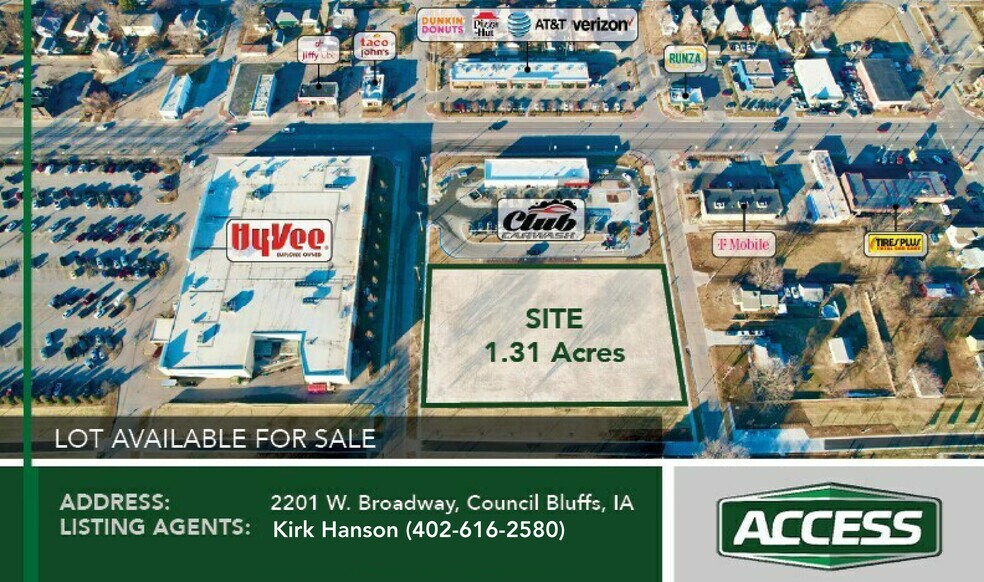 2201 W Broadway Ave, Council Bluffs, IA à vendre - Photo du bâtiment - Image 1 de 4