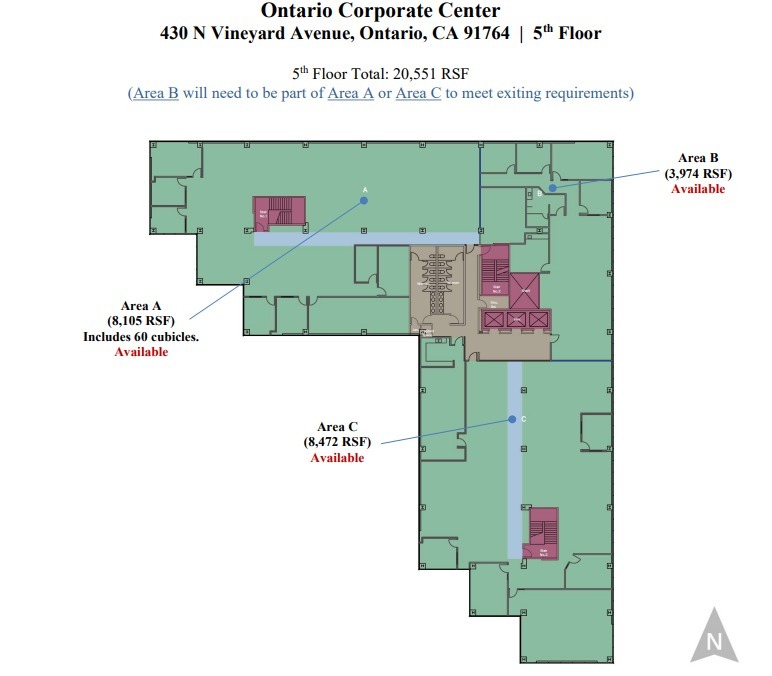 430 N Vineyard Ave, Ontario, CA à louer Plan d  tage- Image 1 de 1