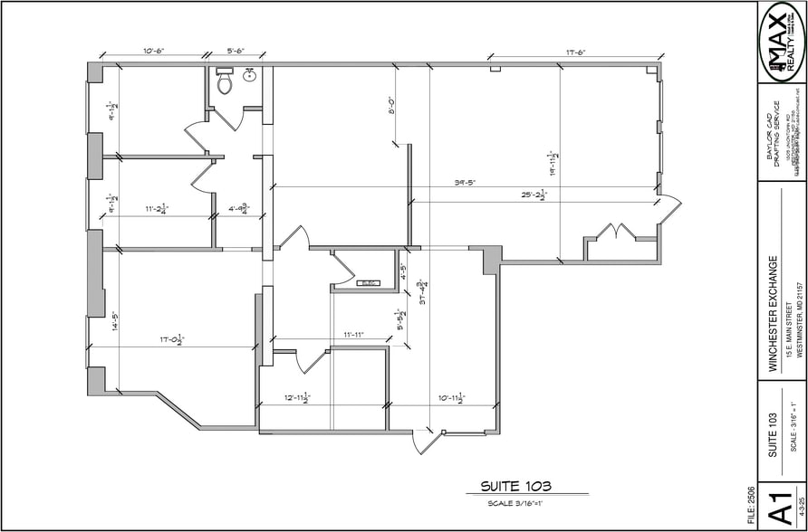 9-19 E Main St, Westminster, MD for lease - Floor Plan - Image 2 of 9