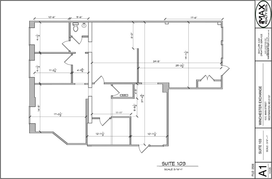 9-19 E Main St, Westminster, MD à louer - Plan d’étage - Image 2 de 9