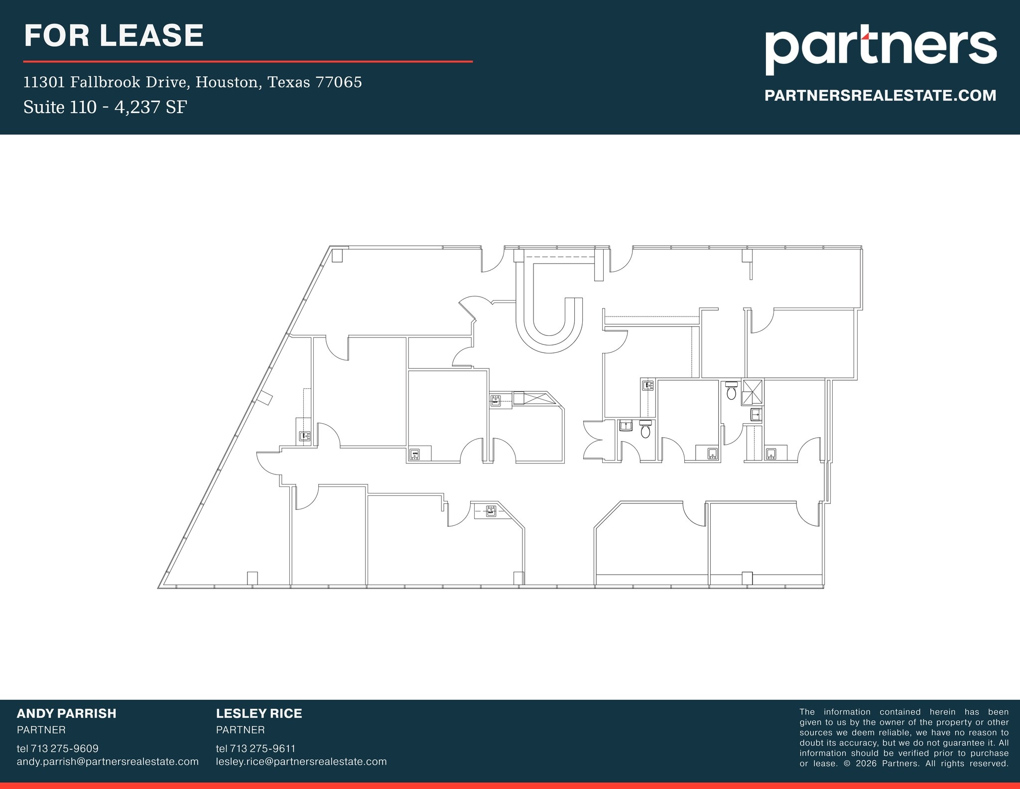 11301 Fallbrook Dr, Houston, TX à louer Plan de site- Image 1 de 1