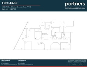 11301 Fallbrook Dr, Houston, TX à louer Plan de site- Image 1 de 1