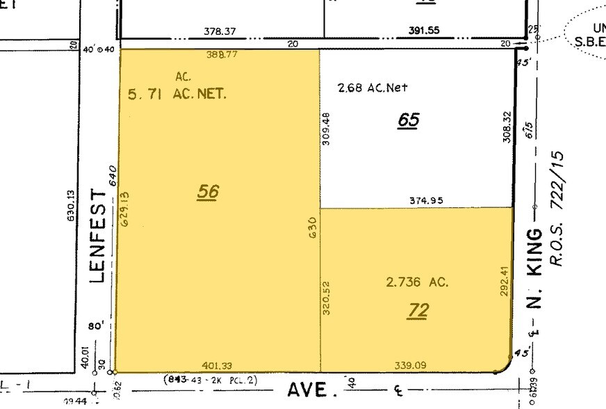 615 N King Rd, San Jose, CA à louer - Plan cadastral - Image 2 de 5