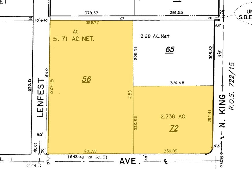 615 N King Rd, San Jose, CA for lease - Plat Map - Image 3 of 5