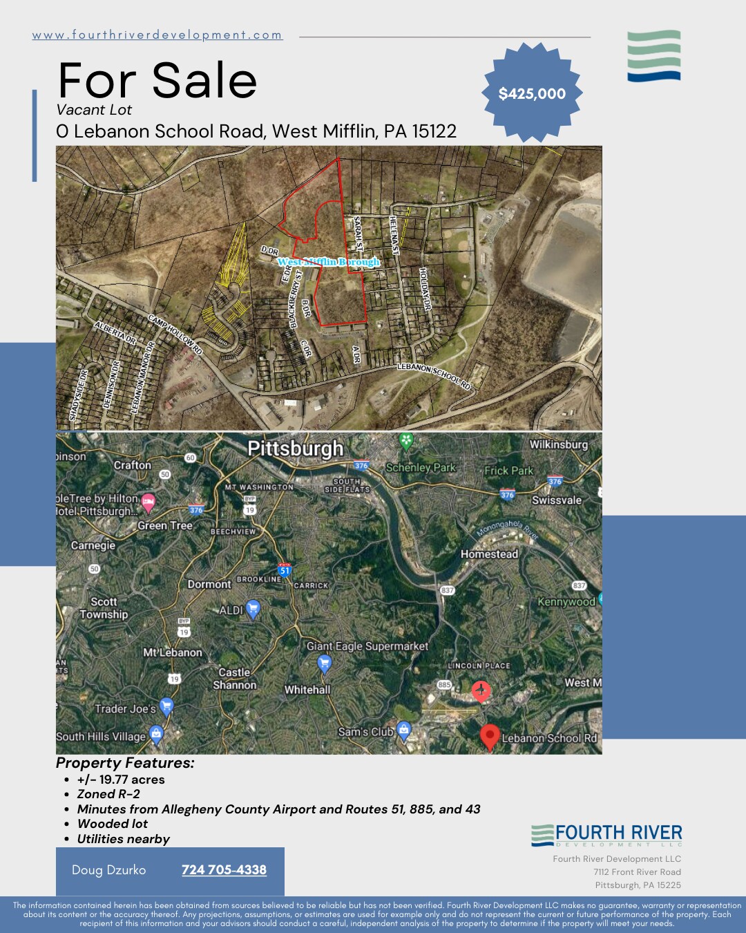 0 Lebanon School Road, West Mifflin, PA à vendre Aérien- Image 1 de 6