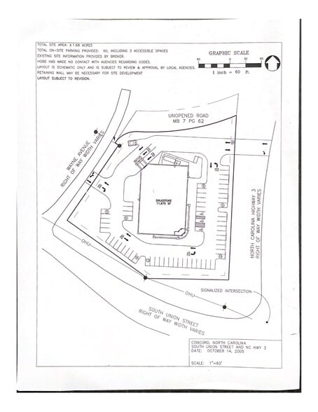 Union Street South, Concord, NC for sale - Site Plan - Image 2 of 2
