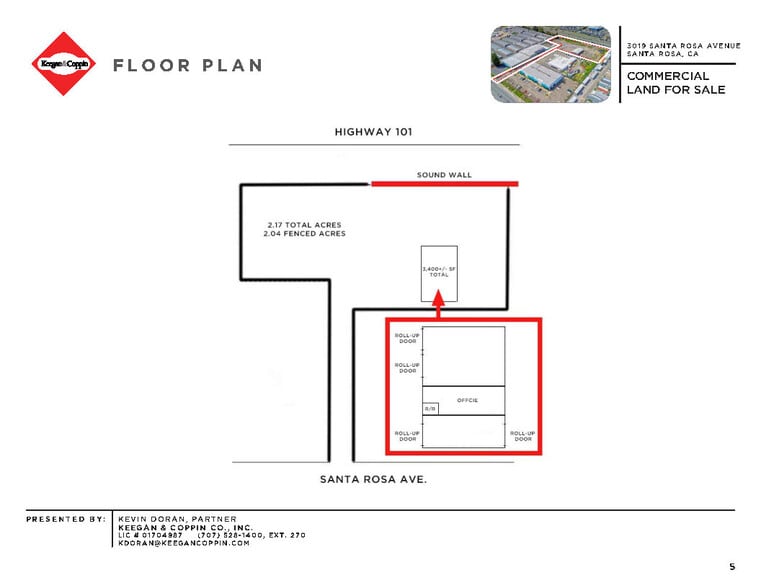 3019 Santa Rosa Ave, Santa Rosa, CA for sale - Site Plan - Image 2 of 2