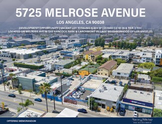Plus de détails pour 5725 Melrose Ave, Los Angeles, CA - Terrain à vendre