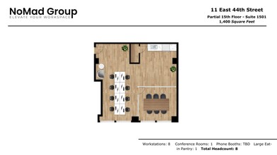 11 E 44th St, New York, NY à louer Plan d  tage- Image 1 de 4