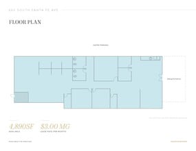 650 S Santa Fe Ave, Los Angeles, CA à louer Plan d’étage- Image 1 de 10