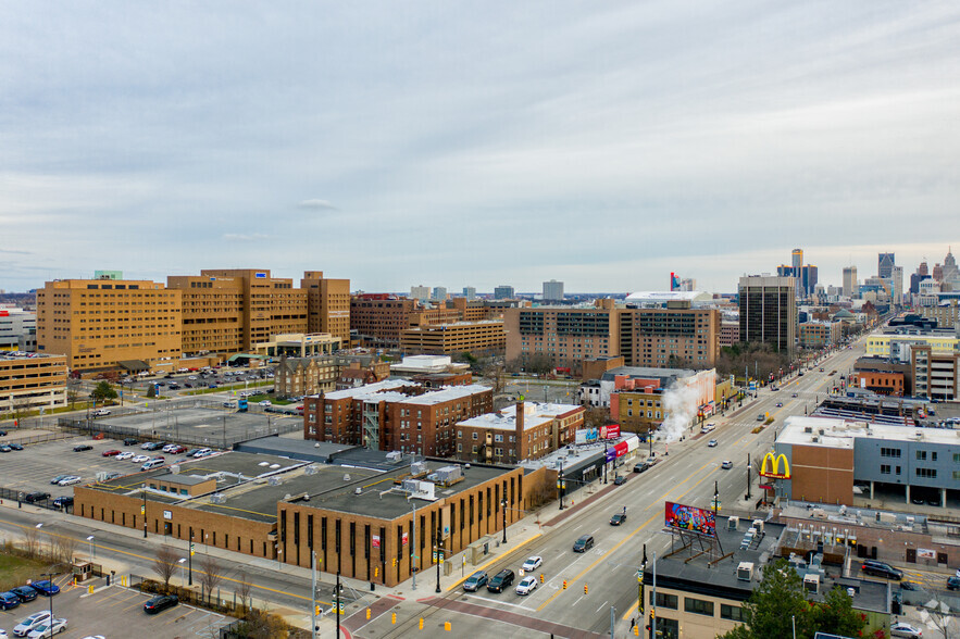 50 E Canfield St, Detroit, MI for lease - Aerial - Image 2 of 6