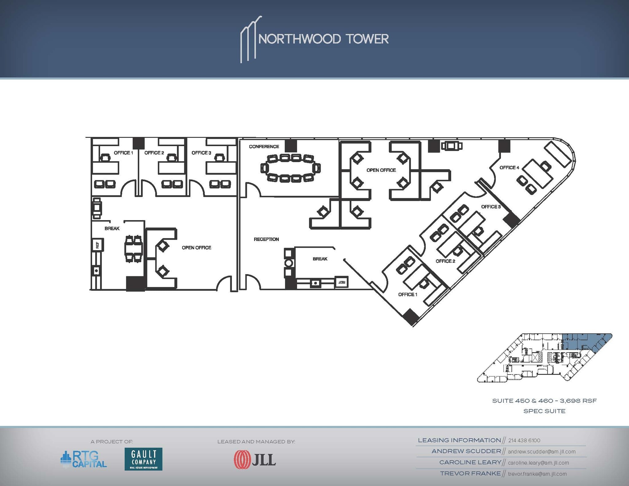 5757 Alpha Rd, Dallas, TX à louer Plan d’étage- Image 1 de 1