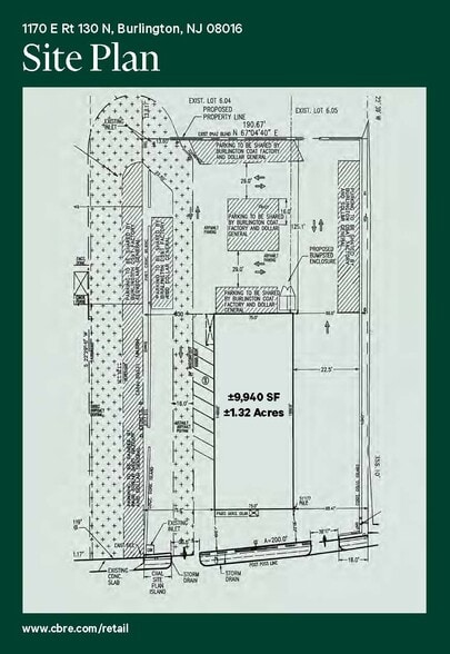 1170 Route 130 North Hwy, Burlington, NJ for lease - Site Plan - Image 2 of 6