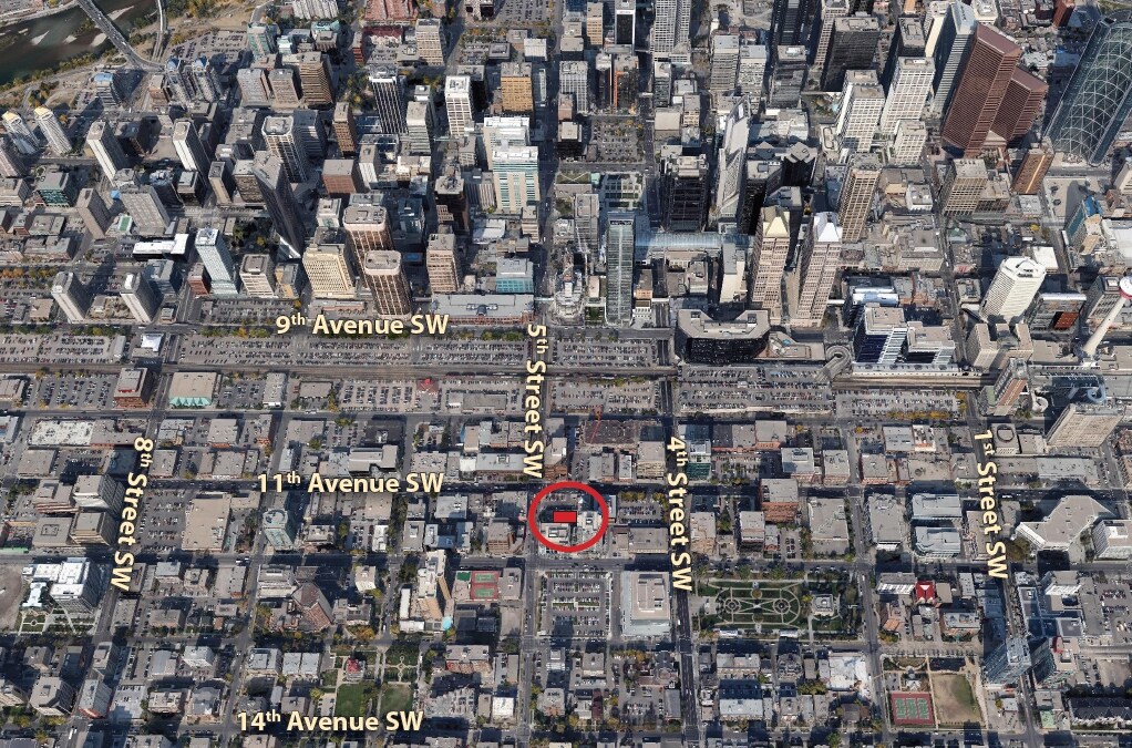 555 11th Ave SW, Calgary, AB à vendre Aérien- Image 1 de 1