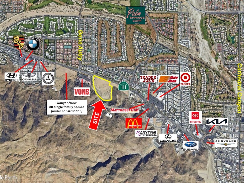 5228 California 111 Hwy, Palm Springs, CA à vendre - Aérien - Image 2 de 2