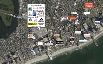 601 Atlantic Ave, Atlantic City, NJ - Aérien  Vue de la carte