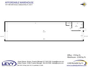 1900-2261 NW 29th St, Oakland Park, FL à louer Plan d’étage- Image 2 de 2