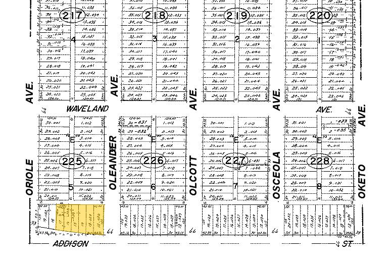 7532-7550 W Addison St, Chicago, IL à vendre Plan cadastral- Image 1 de 1