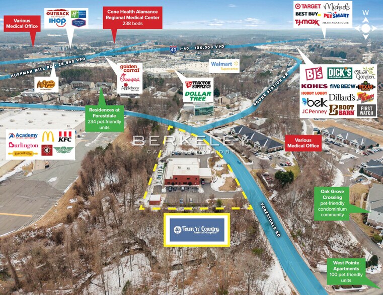 3496 Forestdale Dr, Burlington, NC à vendre - Photo du bâtiment - Image 2 de 6