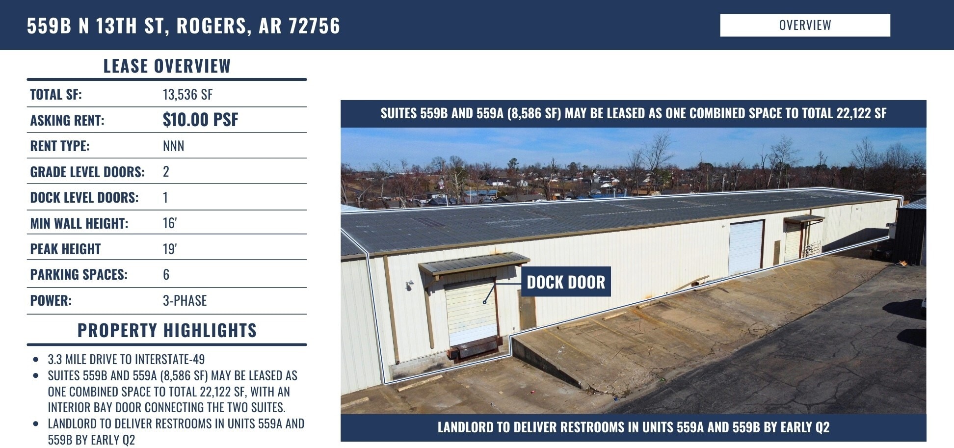 559 N 13th St, Rogers, AR for lease Other- Image 1 of 6