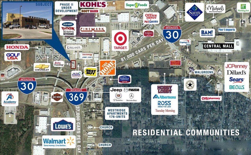 4320 Saint Michael Dr, Texarkana, TX à vendre - Aérien - Image 3 de 8