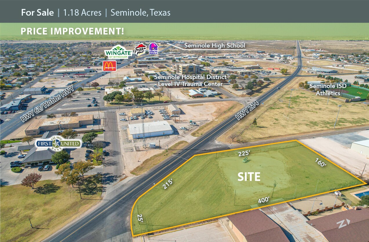 201 NW 5th st, Seminole, TX à vendre Aérien- Image 1 de 4
