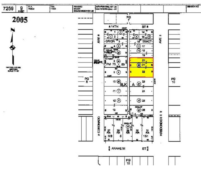 1355 Redondo Ave, Long Beach, CA à vendre - Plan cadastral - Image 1 de 1