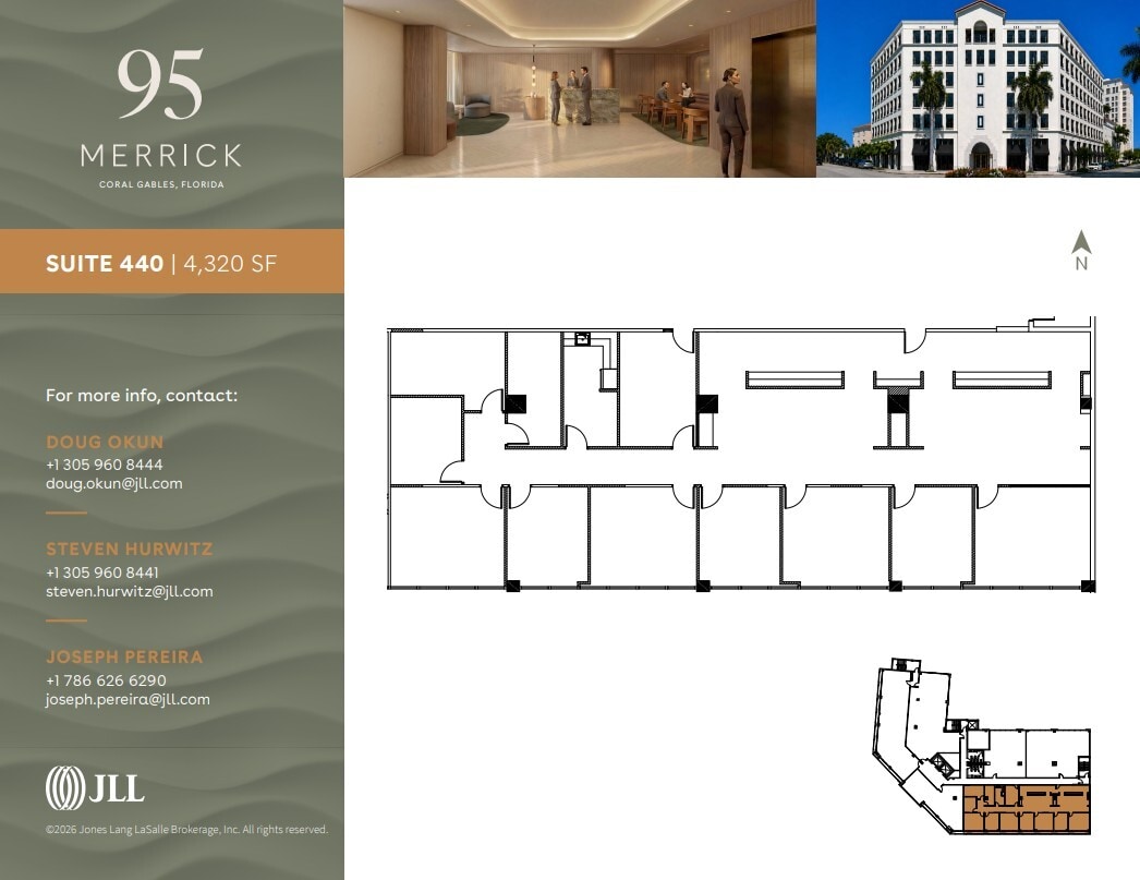 95 Merrick Way, Coral Gables, FL for lease Floor Plan- Image 1 of 1