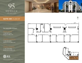 95 Merrick Way, Coral Gables, FL for lease Floor Plan- Image 1 of 1