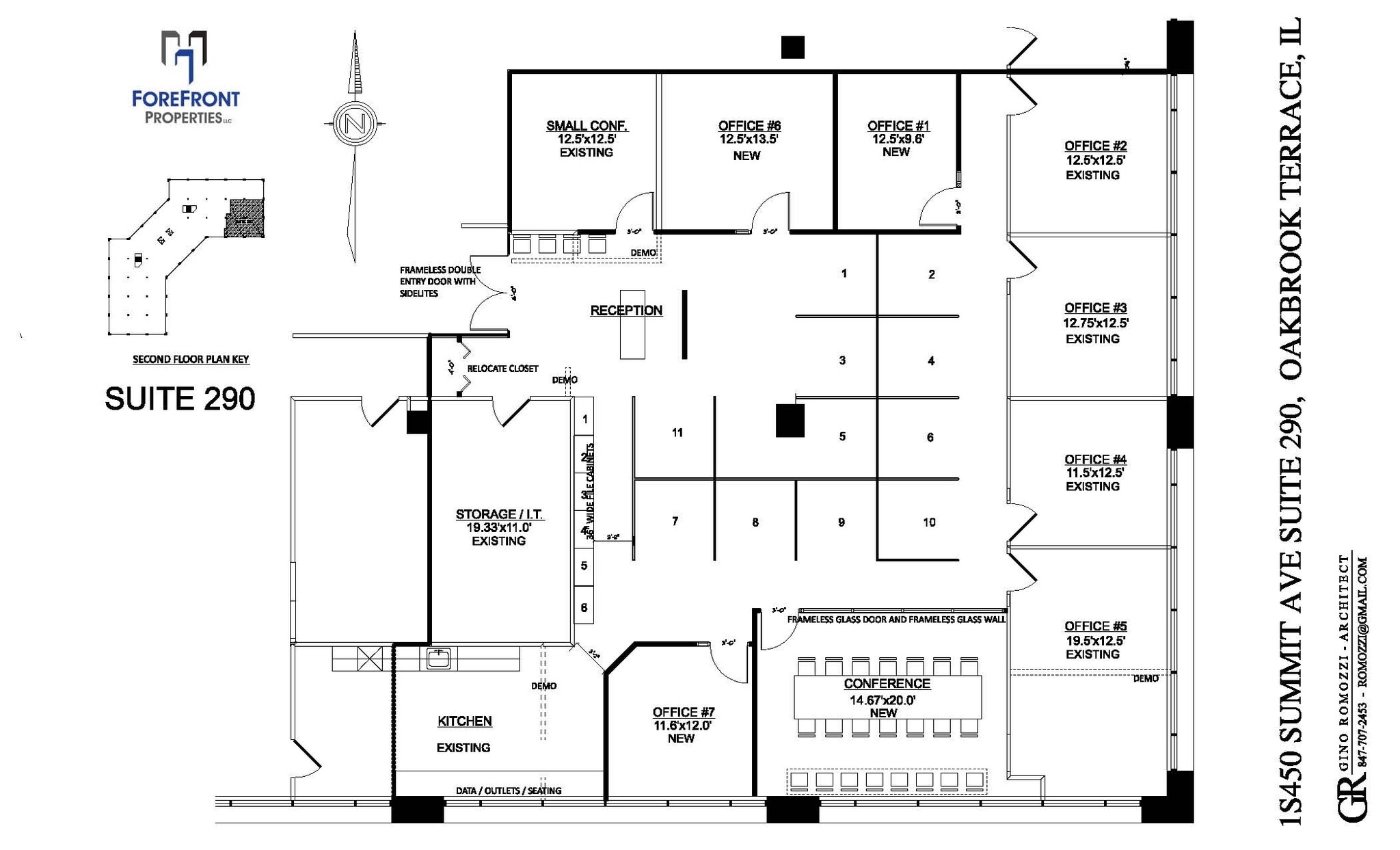 1 S 450 Summit Ave, Oakbrook Terrace, IL à louer Plan de site- Image 1 de 1