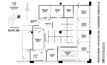 1 S 450 Summit Ave, Oakbrook Terrace, IL à louer Plan de site- Image 1 de 1