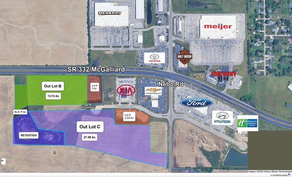 6800 W Hometown Blvd & Nebo Rd, Muncie, IN à vendre - Photo du bâtiment - Image 2 de 8