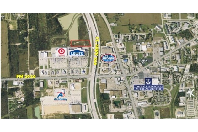 FM 2920 At Hwy 249, Tomball, TX à vendre - Aérien - Image 2 de 4