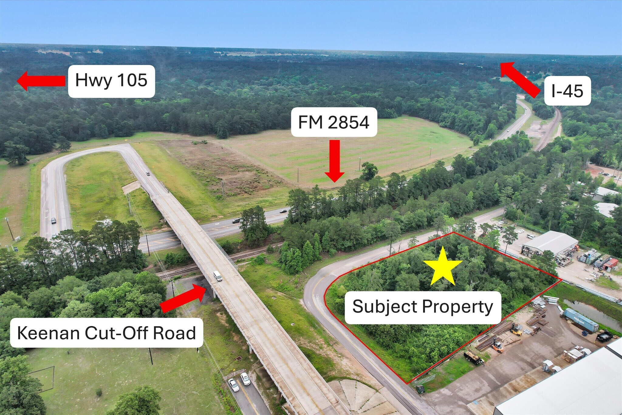 18417 Keenan Cut Off Rd, Montgomery, TX à vendre Aérien- Image 1 de 12