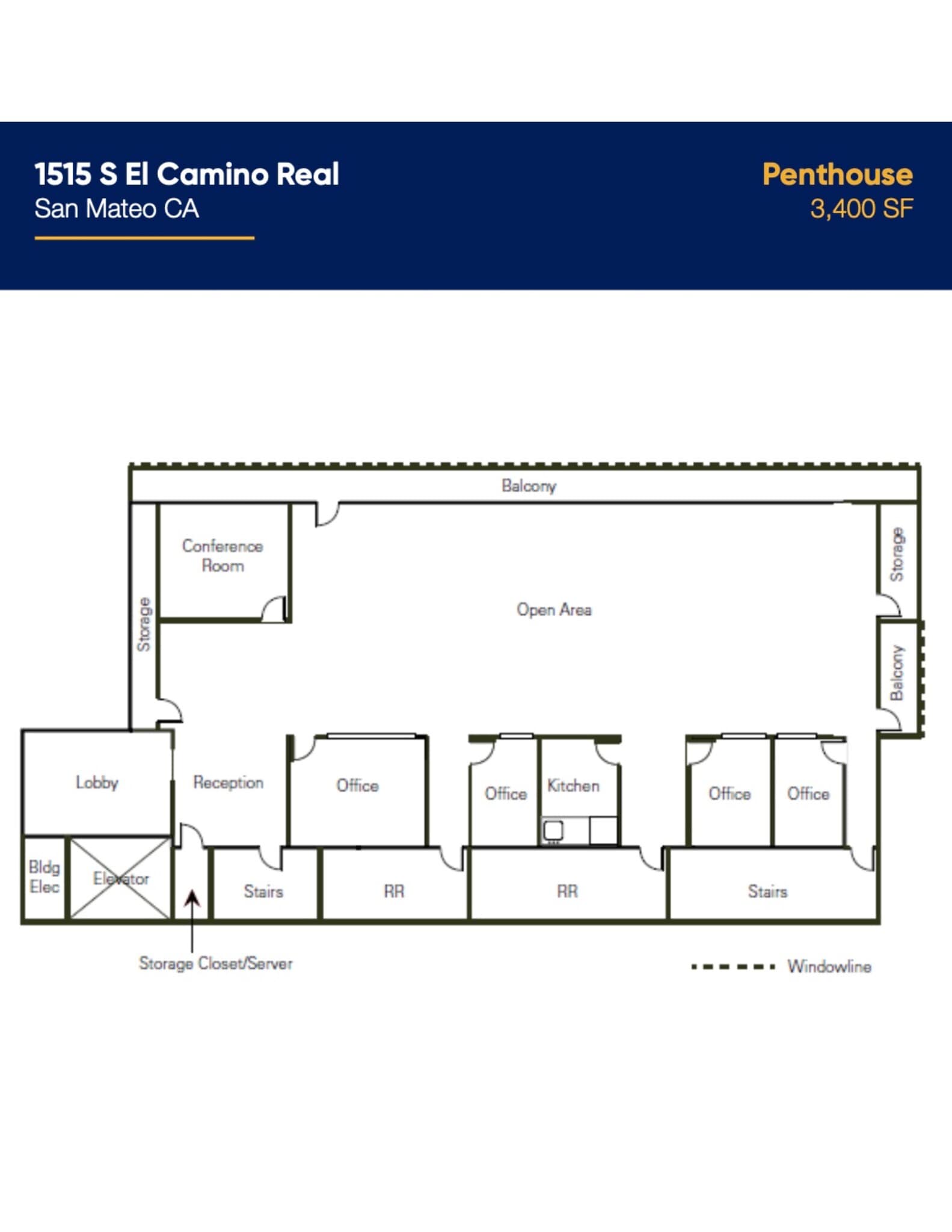 1515-1521 S El Camino Real, San Mateo, CA for lease Site Plan- Image 1 of 1