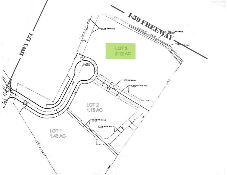 I-59 and Hwy 174, Springville, AL for sale - Aerial - Image 2 of 4