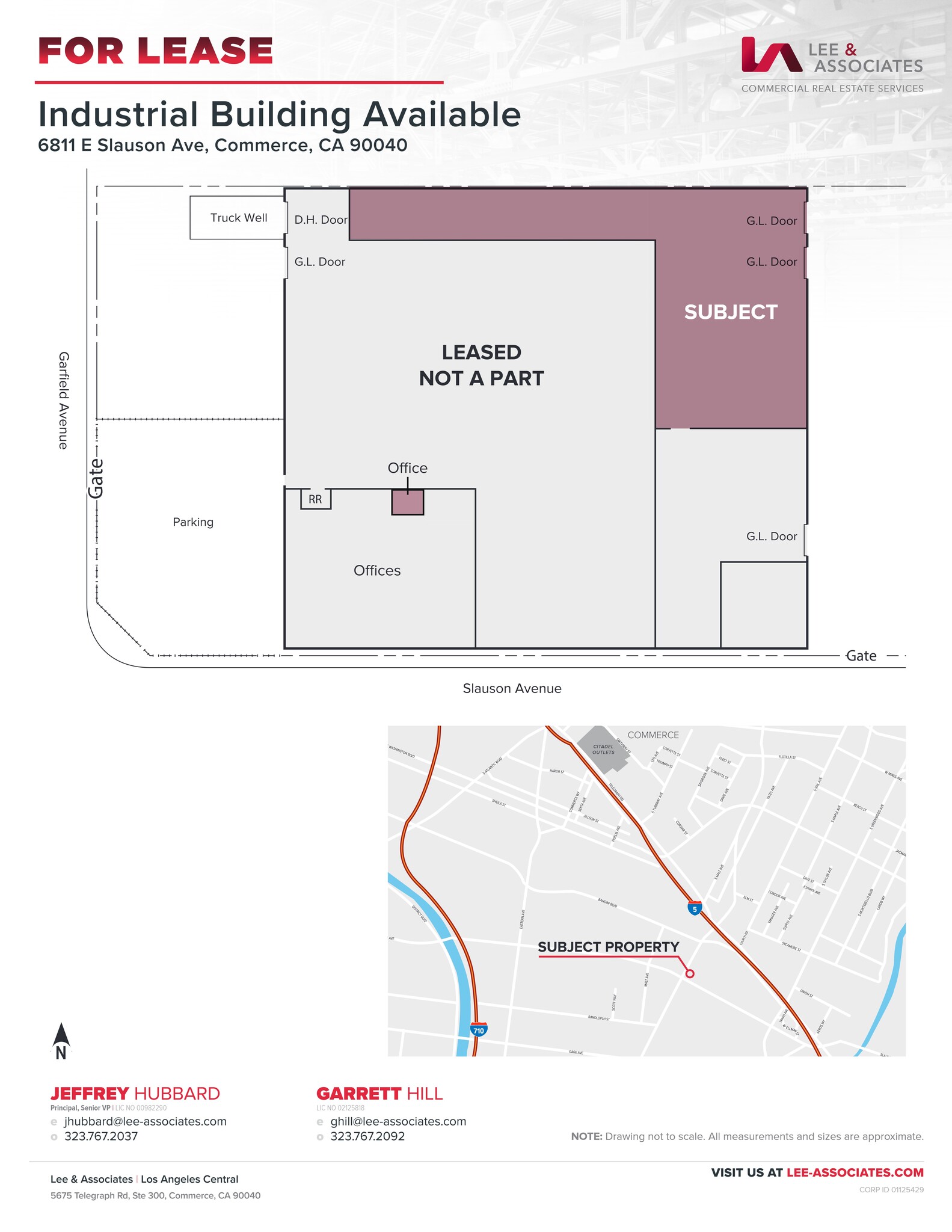 6811 E Slauson Ave, Commerce, CA for lease Site Plan- Image 1 of 2