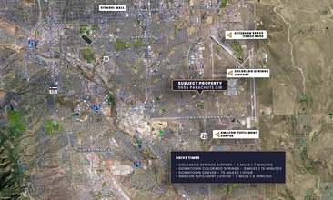 5655 Parachute Cir, Colorado Springs, CO - AERIAL map view