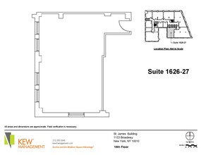 1133 Broadway, New York, NY for lease Floor Plan- Image 1 of 3