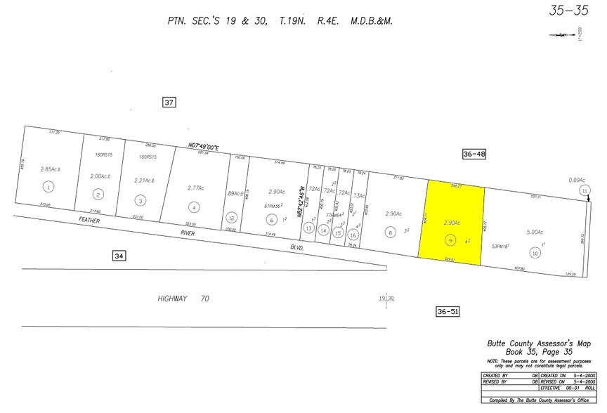 00 Feather River Blvd, Oroville, CA à vendre - Plan cadastral - Image 2 de 10