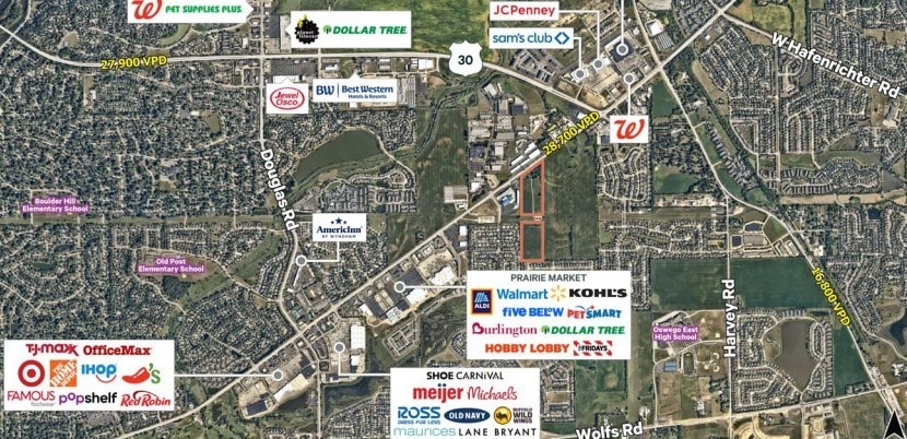 1630-1730 US 34, Oswego, IL for sale - Aerial - Image 1 of 2