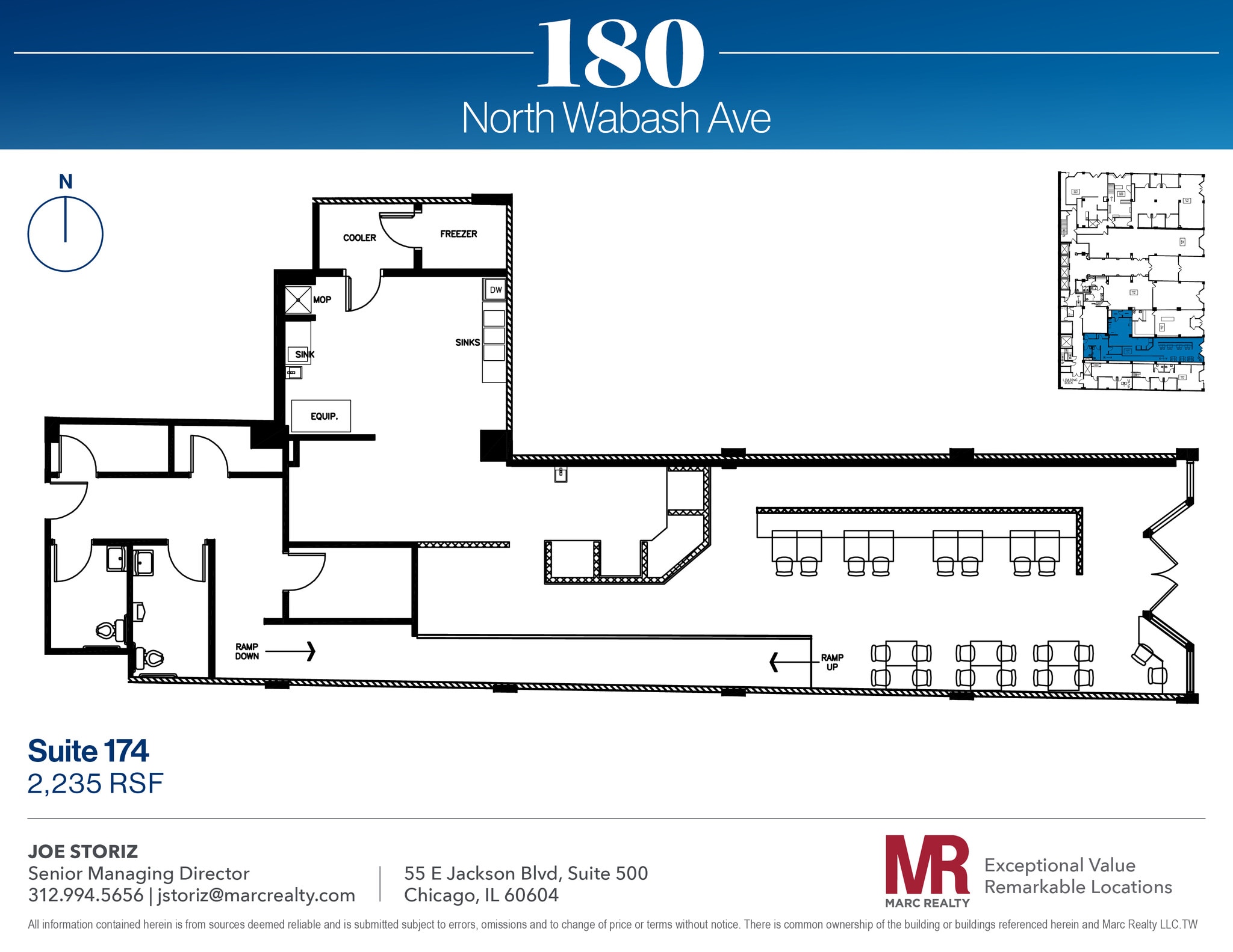 180 N Wabash Ave, Chicago, IL for lease Floor Plan- Image 1 of 12