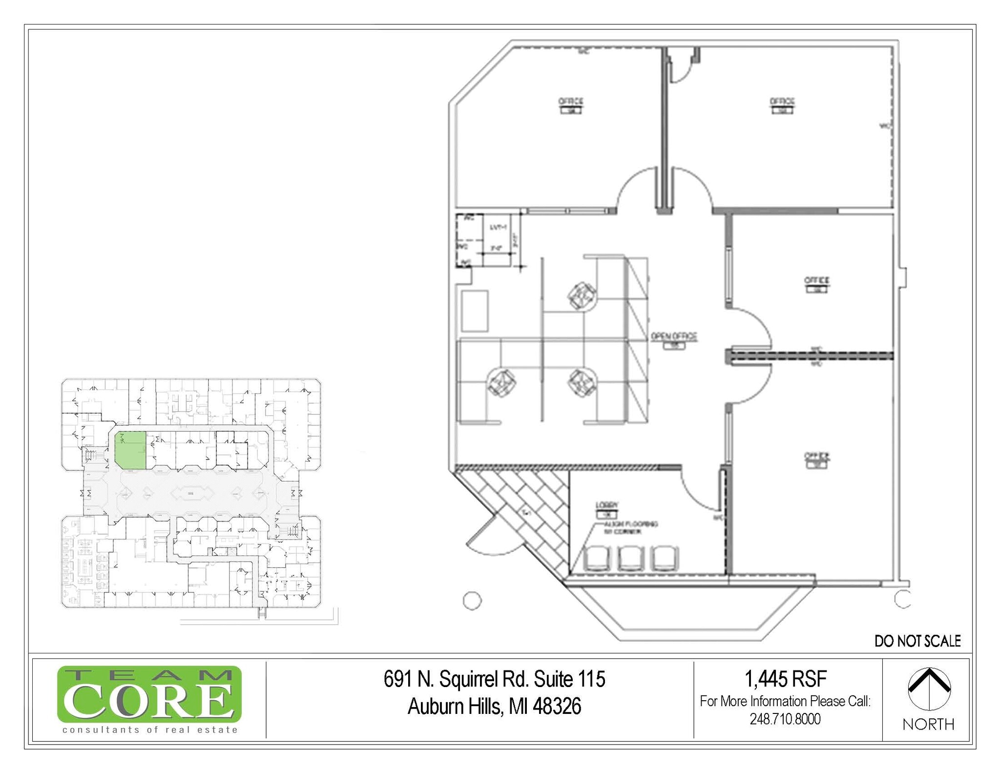 691 N Squirrel Rd, Auburn Hills, MI for lease Floor Plan- Image 1 of 1