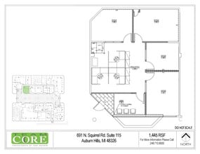 691 N Squirrel Rd, Auburn Hills, MI for lease Floor Plan- Image 1 of 1