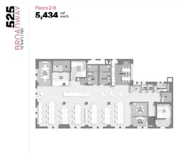525 Broadway, New York, NY for lease Floor Plan- Image 1 of 1